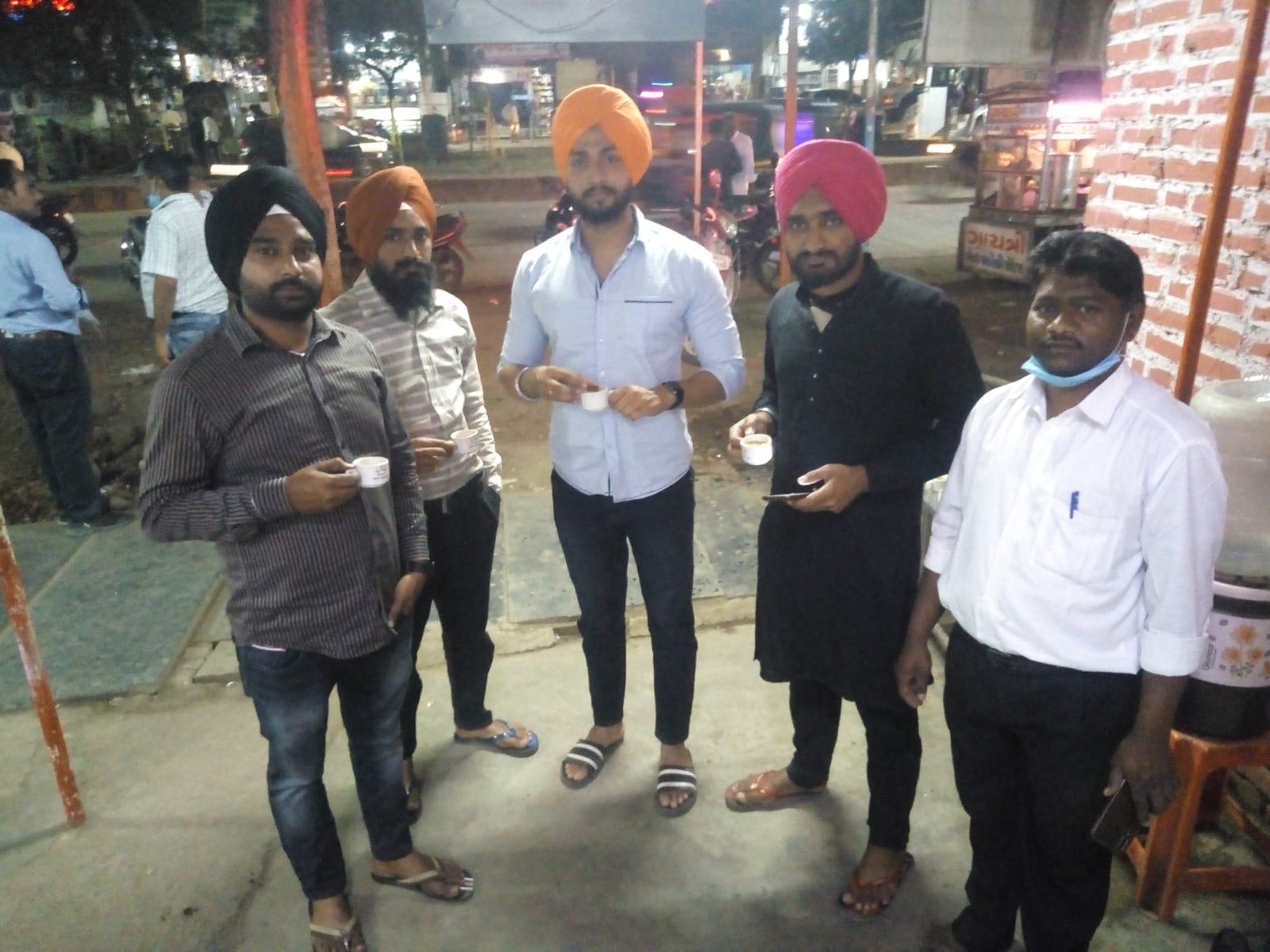 Evening chai moments at a Nandini outlet